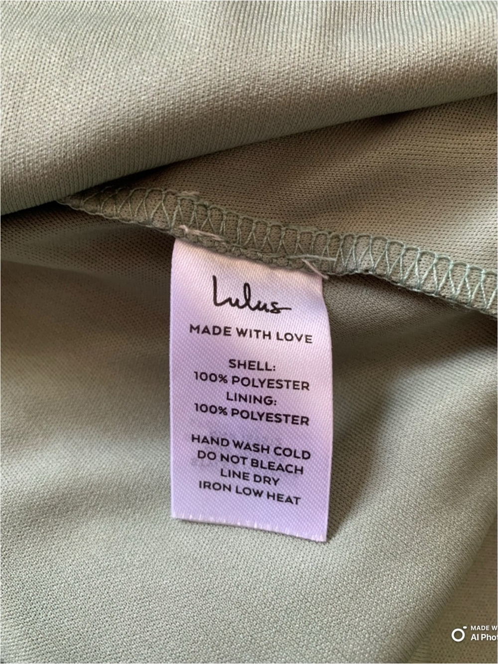 Lulus Medium Radiant Charisma Sage Brush Chiffon Ruched Tie-Strap Maxi Dress NWT - Picture 15 of 17